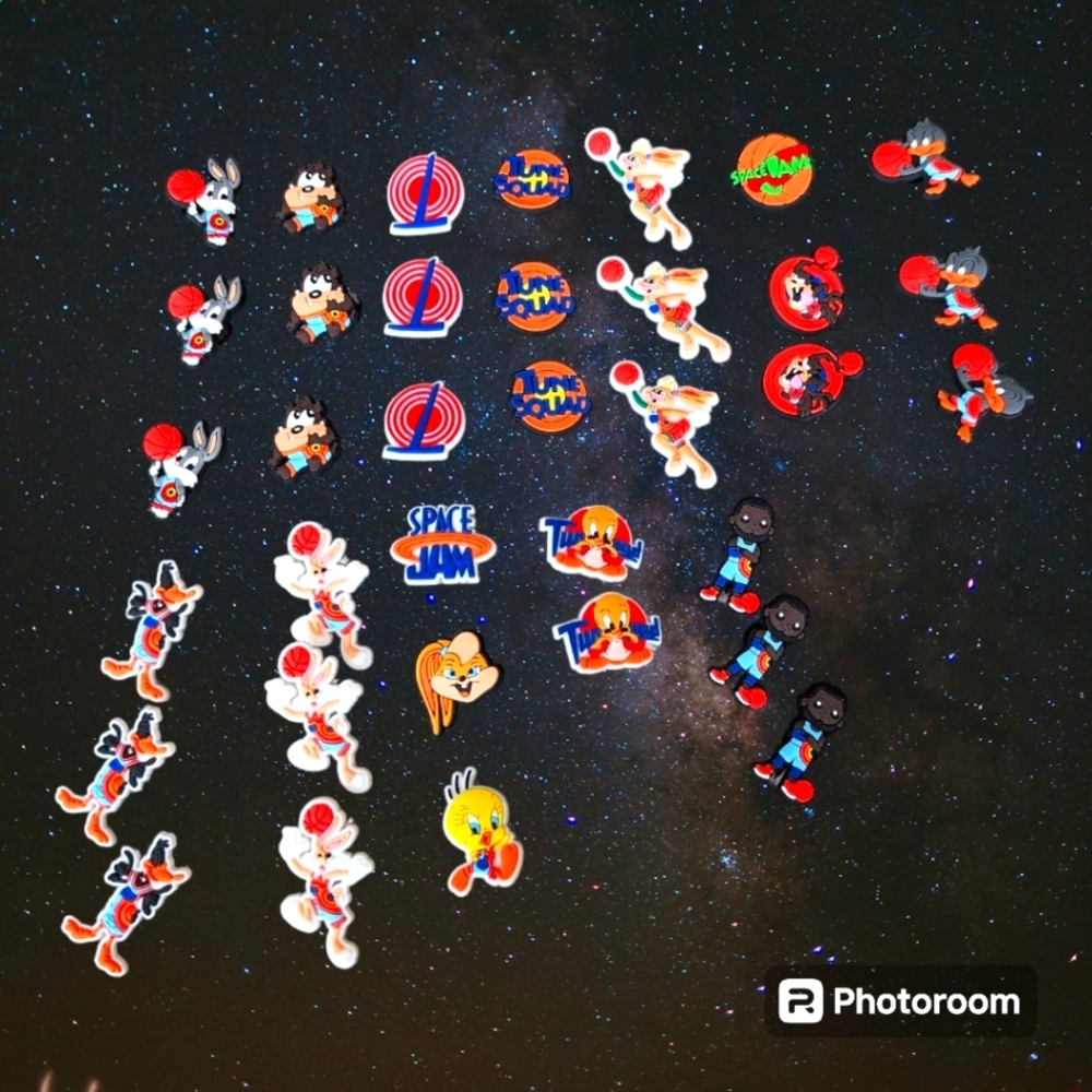 Space Jam Jibbits/Charms set, NWT Pick 10 pcs